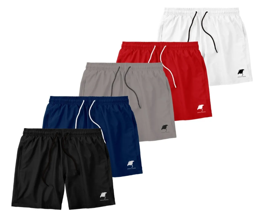 Kit 5 Shorts Praia Masculino Academia Corrida Treino Básica